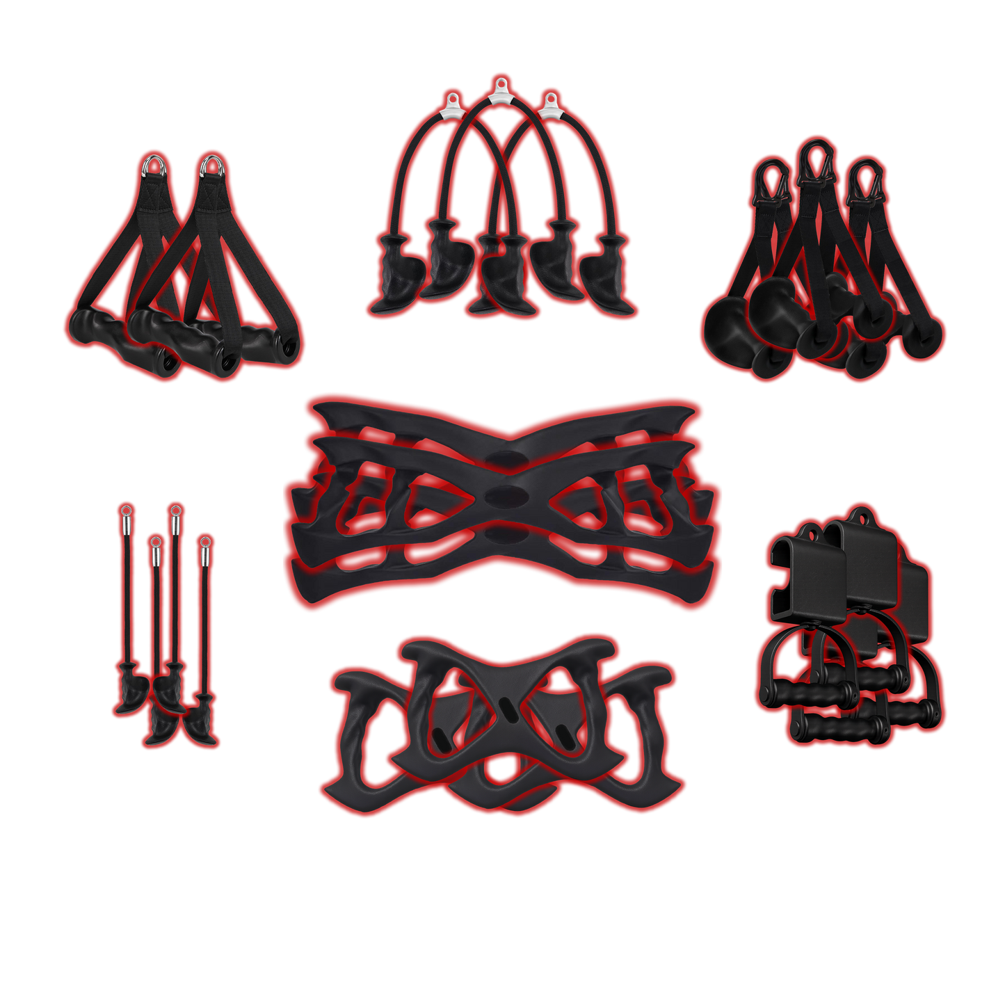 LARGE GYM CABLE ATTACHMENTS PACKAGE